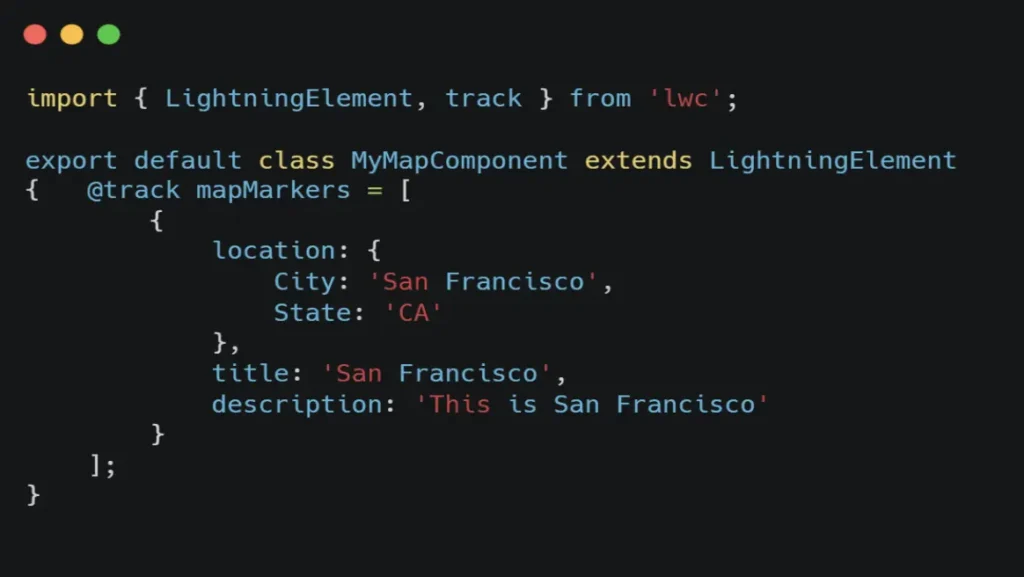 Salesforce Lightning Map JS Code (Kizzy Consulting)