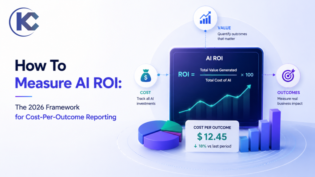 How To Measure AI ROI: The 2026 Framework for Cost-Per-Outcome Reporting | Kizzy Consulting