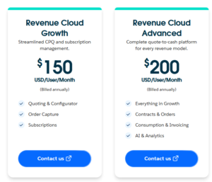 revenue cloud pricing
